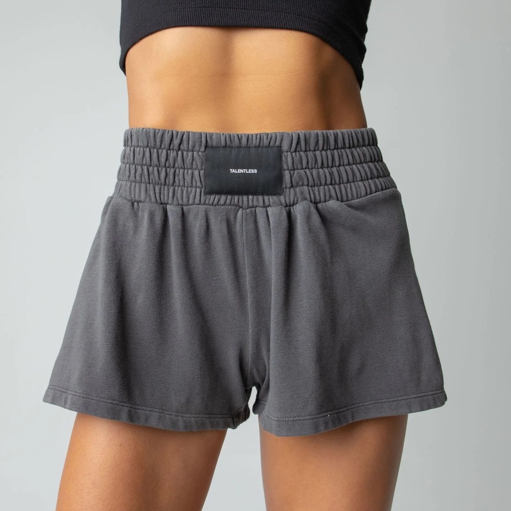 Talentless Women’s Boxing Shorts / Steel Gray